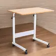 Ergonomic Foldable Height Adjustable Laptop Table with Wheels - 1