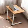 Ergonomic Foldable Height Adjustable Laptop Table with Wheels - 2
