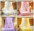 Round Mosquito Net 4x6 & 5x6 - Pink, Cream, Purple, White - 1