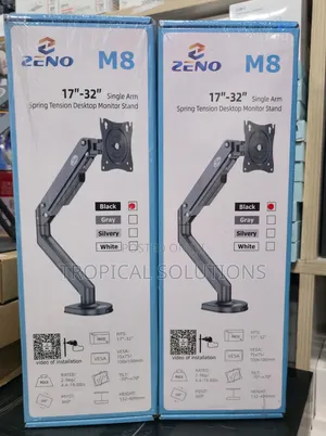 Zeno M8 17"-32" Single Arm Spring Tension Monitor Stand
