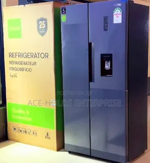 Syinix Side-by-Side No Frost Fridge 460L with External Dispenser