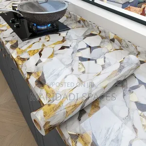 Heat Resistant Marble Contact Paper 0.6m x 10m