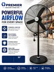 Premier 30" Industrial Stand Fan - Yenye Nguvu na Imara - 1
