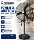 Premier 30" Industrial Stand Fan - Yenye Nguvu na Imara - 2