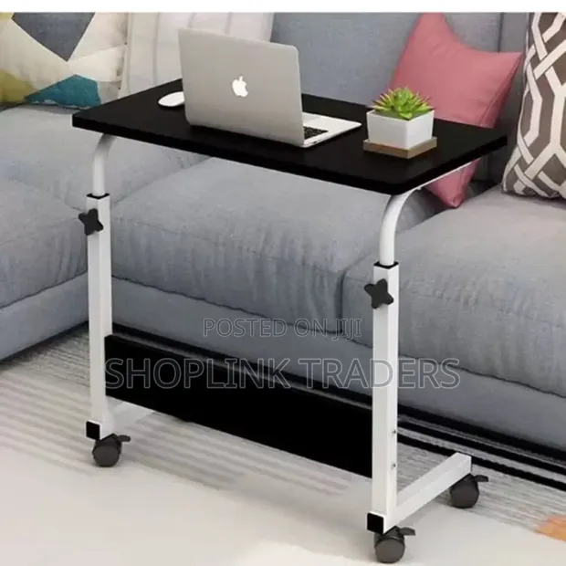Adjustable Laptop Desk with Wheels - 1