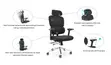 High Back Orthopedic Fabric Office Chair - 2