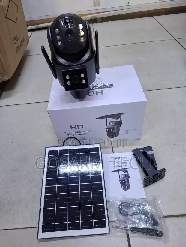 UBOX Dual Lens Solar 4G Camera with PTZ Control - 1