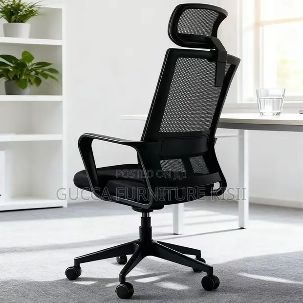 Ergonomic High-Back Breathable Mesh Office Chair - 1