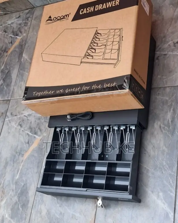 Brand New POS Cash Drawer with Key Lock - 1