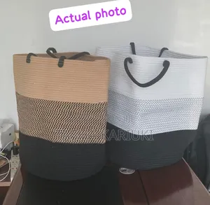 Multifunctional Woven Rope Laundry Storage Bag - 58L