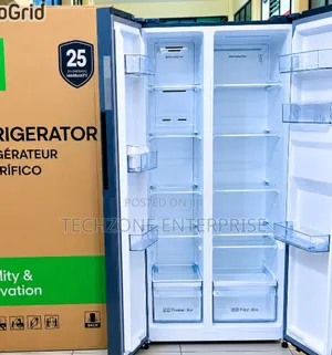 Syinix 460L Side-by-Side No Frost Fridge with Dispenser