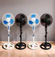 16" Electric Stand Fan - Full Oscillation, Quiet Cooling - 2