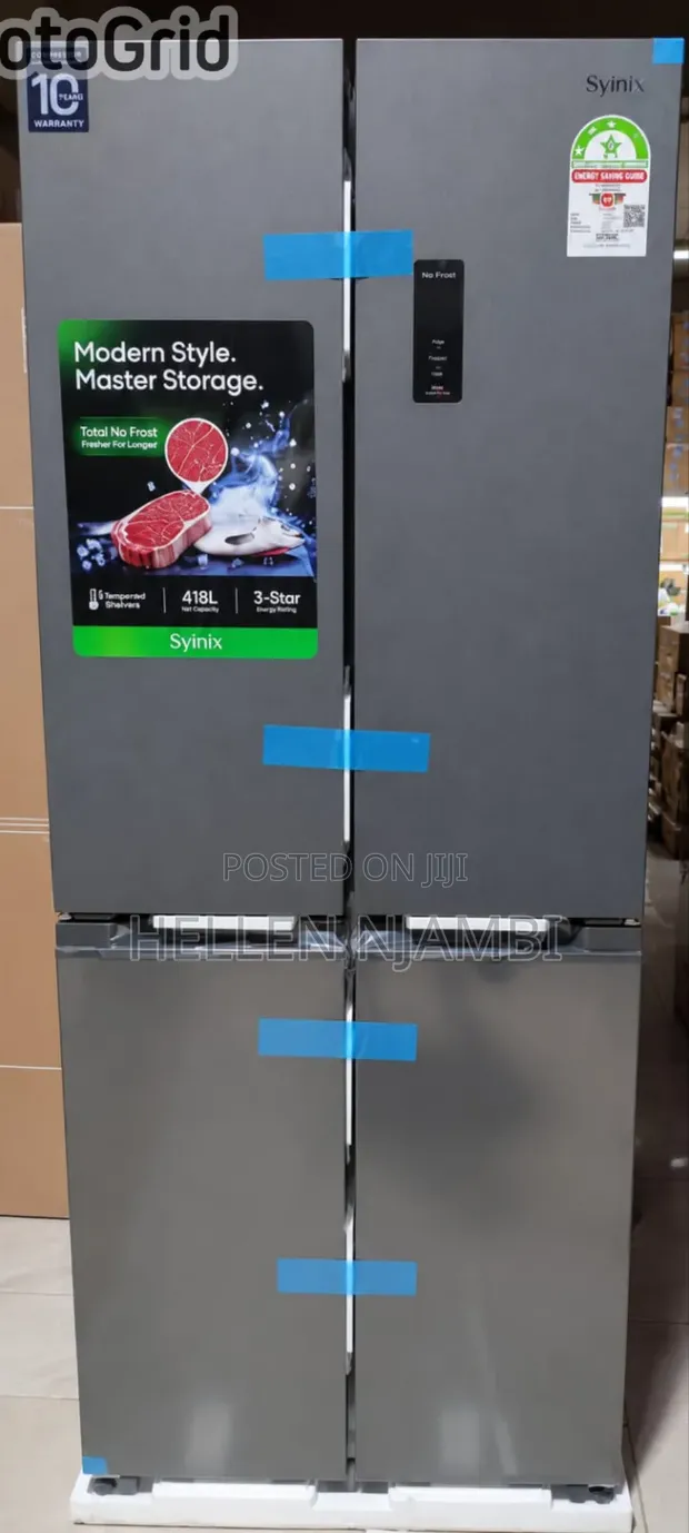 Syinix 421L Glass Four-Door Refrigerator - 1