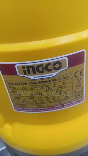 1hp Incco Sewage Pump, 8m Head