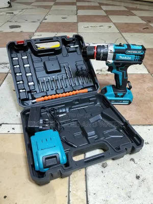 Makita Cordless Drill with Hammer Function, 98V, 2 Batteries