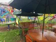 Seti ya Swing za Bustani za Nje, Mwavuli, Viti - 1