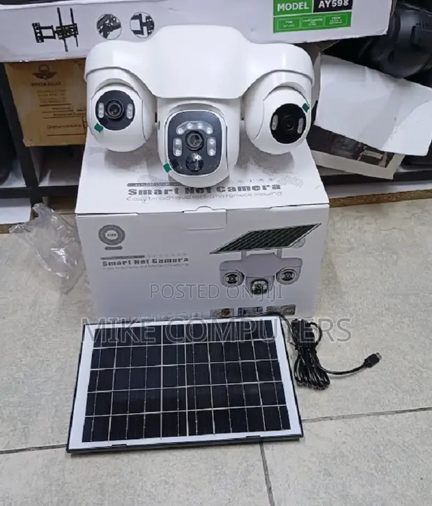 20MP 4K Ultra HD 4G PTZ Triple Lens Solar Camera - 1