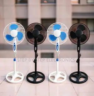 16" Electric Stand Fan - Wide Angle Swing, Low Energy