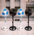 16" Electric Stand Fan - Wide Angle Swing, Low Energy - 1