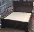 5x6 Chic & Sturdy Tufted Chocolate Brown Bed - 1