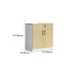 Wooden Lockable Office File Credenza Cabinet - 4