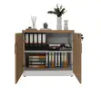 Wooden Lockable Office File Credenza Cabinet - 5