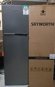 Skyworth 158L Double Door Refrigerator, Silver - 2