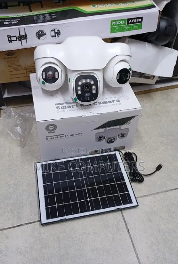 20MP 4K Ultra HD 4G PTZ Solar Camera (Triple Lens) - 1
