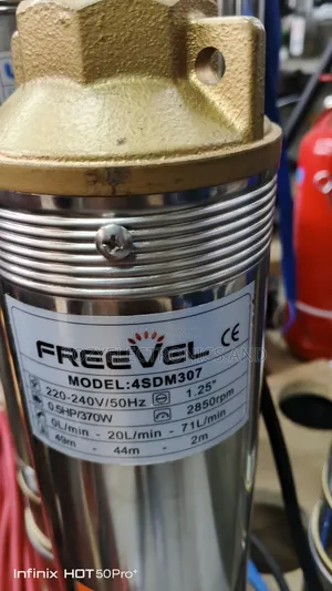 Freevel 0.5HP Submersible Pump (49m Head)