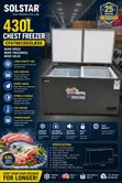 Solstar 430L Chest Freezer (CF679ECDGSLBSS) - 2