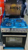 Haier 60x60cm 3+1 Gas Cooker with Gas Sensor - 1