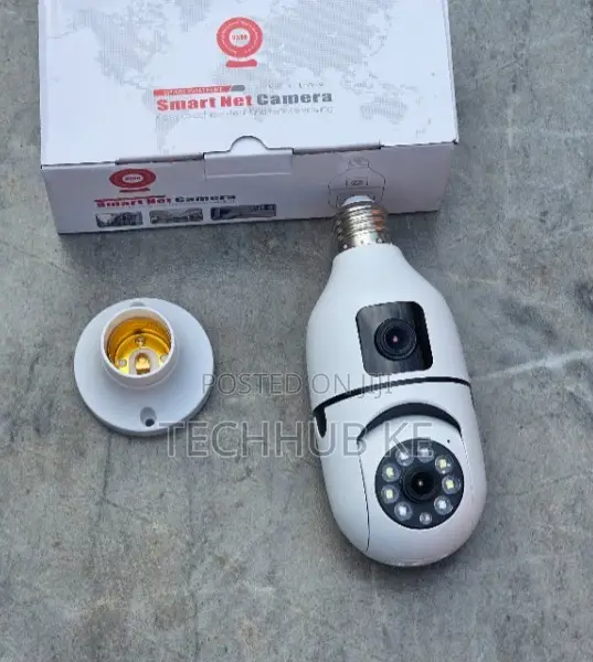 WiFi Bulb Security Camera with Dual Camera & Motion Detection - 1