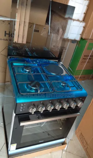 Haier 60x60 Gas Cooker 3 Gas + 1 Electric Burner