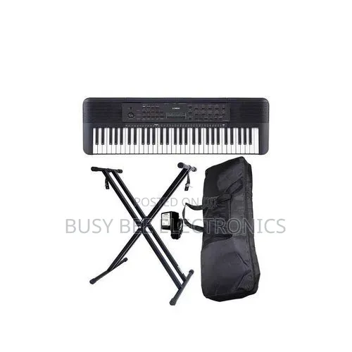 Yamaha Portable PSR-E283 Keyboard With Stand, Power Adapter & Bag - 1