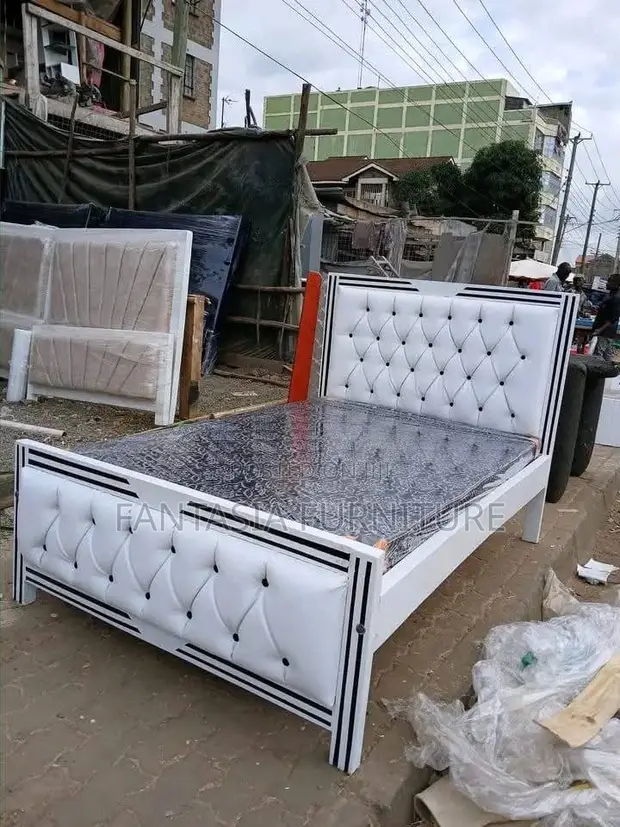 Monaco Wooden White Mocket Bed - 1