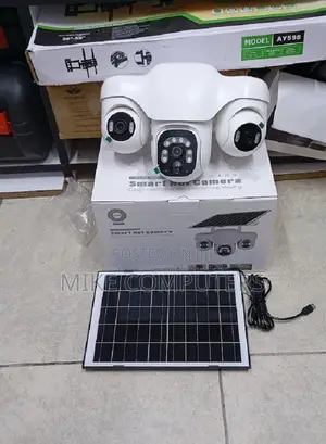 V380 Pro Solar PTZ 12MP Triple Lens 4G Camera