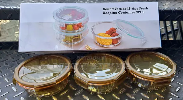 3 x 1000ml Glass Food Containers - 1