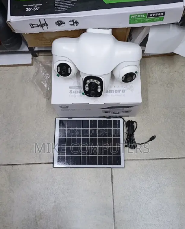 12MP 4G PTZ Triple Lens Solar Camera with Speaker - 1