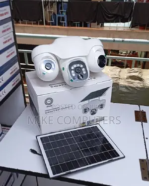 V380 Pro 4G Solar Security Camera with Triple Lens & Audio Alarm