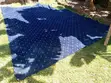 Heavy Duty Navy Blue Floral Carpet - Fireproof & Commercial Grade - 4