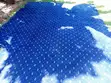 Heavy Duty Navy Blue Floral Carpet - Fireproof & Commercial Grade - 5
