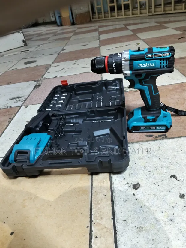 Makita Cordless Hammer Drill 98V with 2 Batteries & Warranty - 1
