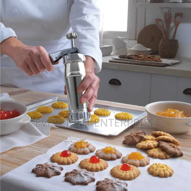 Stainless Steel 24-Option Cookie/Biscuit Press - 1