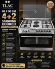 Von 60x90cm 4-Gas, 2-Electric Standing Cooker with Electric Oven - 1