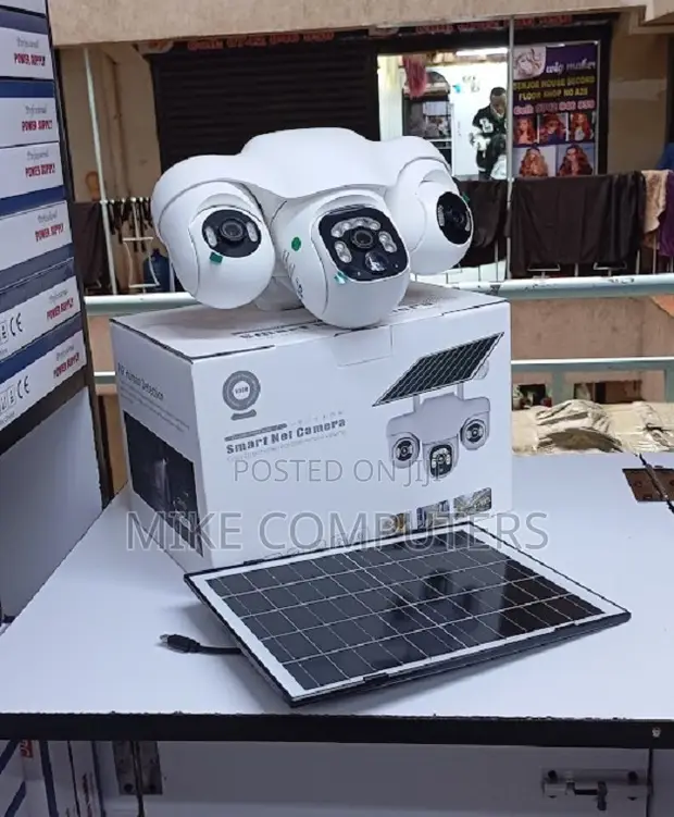 V380 Pro 4G PTZ Triple Lens Solar CCTV Camera - 1