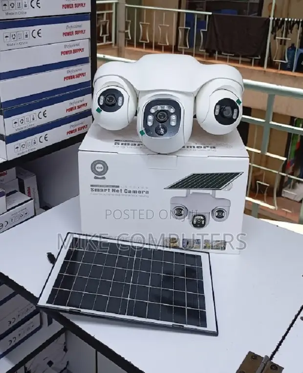 4G Solar PTZ CCTV Camera with Triple Lens & Night Vision - 1