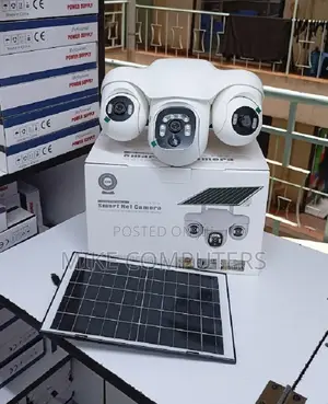 4G Solar PTZ CCTV Camera with Triple Lens & Night Vision