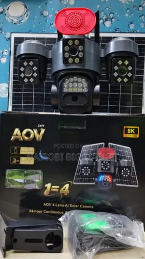 4-Lens AI Smart Solar Camera with 4G/eSIM & Siren