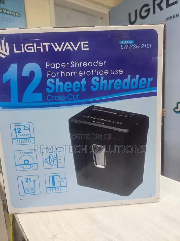 Lightwave 12-Sheet Strip-Cut Shredder - 1