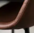 Leather Counter Height Bar Stool with Backrest - 3